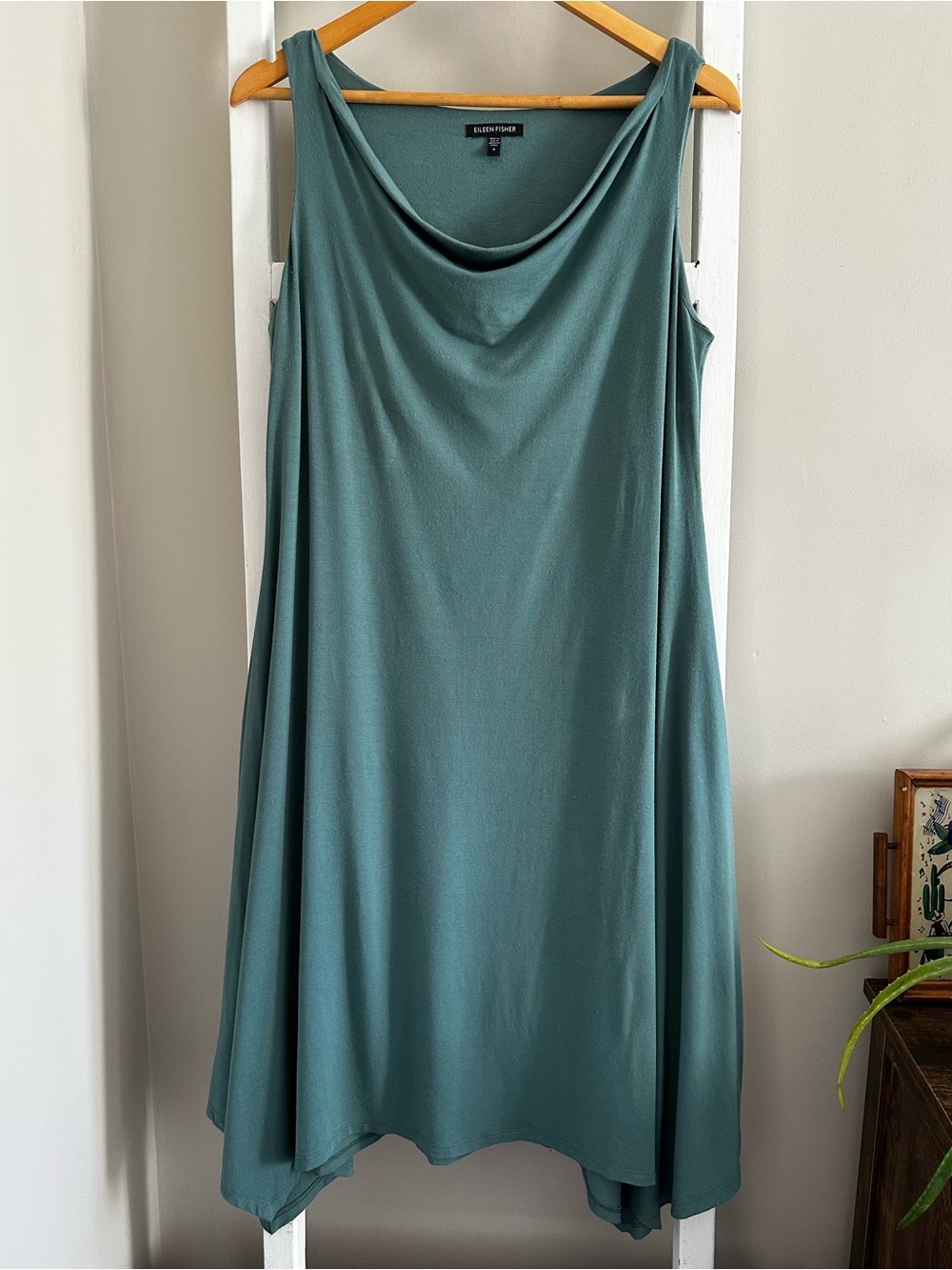Eileen Fisher Cowl Neck Midi Dress